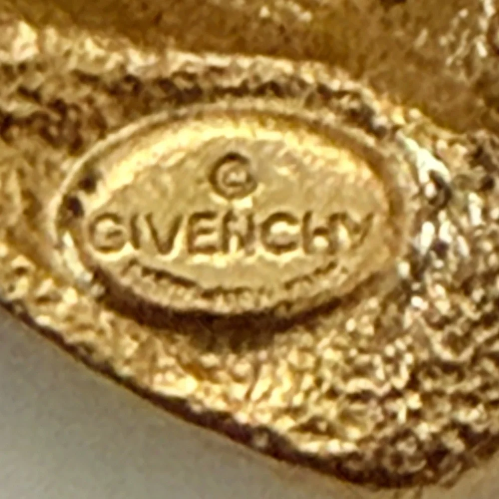 Givenchy Vintage EUC Classic Triple Strand Faux pearl Necklace - Picture 6 of 8